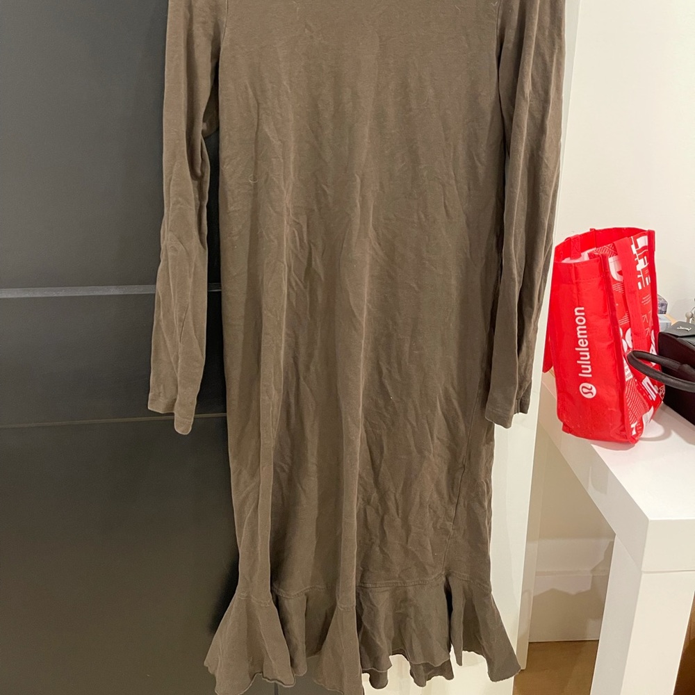 Zara Midi Olive green dress